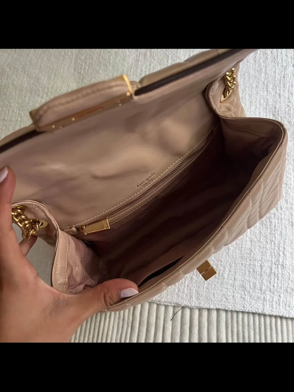 kate spade structured quilted